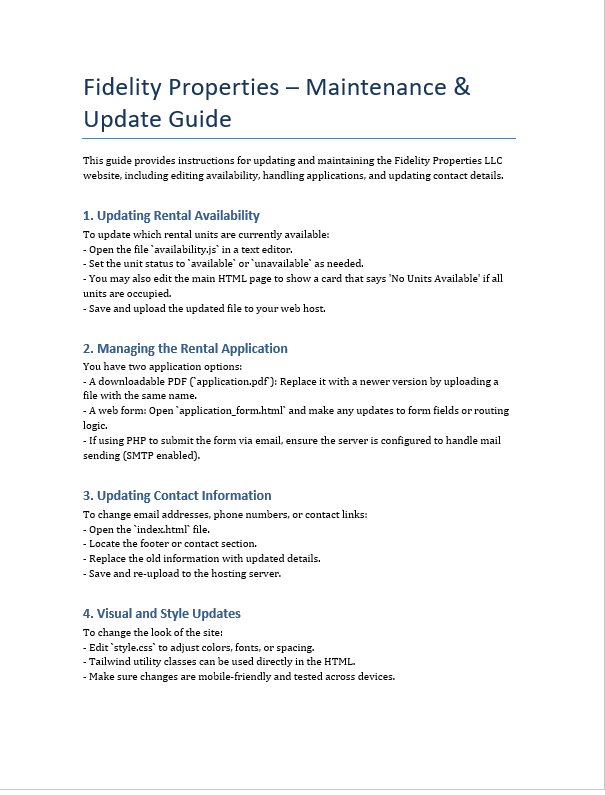 Documentation Snapshot